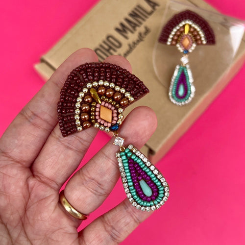 Buy online Purple Satin Jhumka Earring from fashion jewellery for Women by  Darklady for ₹215 at 67% off | 2024 Limeroad.com