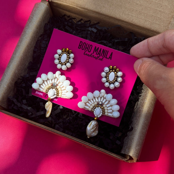 Boho Set: Rou Pearls and Lilou drops